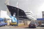 ID 3473 ULYSSES (renamed GRAND RUSALINA following sale) - at the time of this picture is owned by New Zealand's richest man Graeme Hart. She is seen on the slips at the Titan Marine Engineering shipyard in...